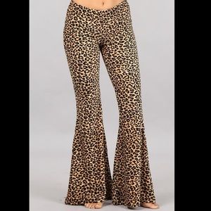 ON HOLD PLEASE DONT BUY Leopard Pants - Thick, Stretchy Flare Bell Bottoms